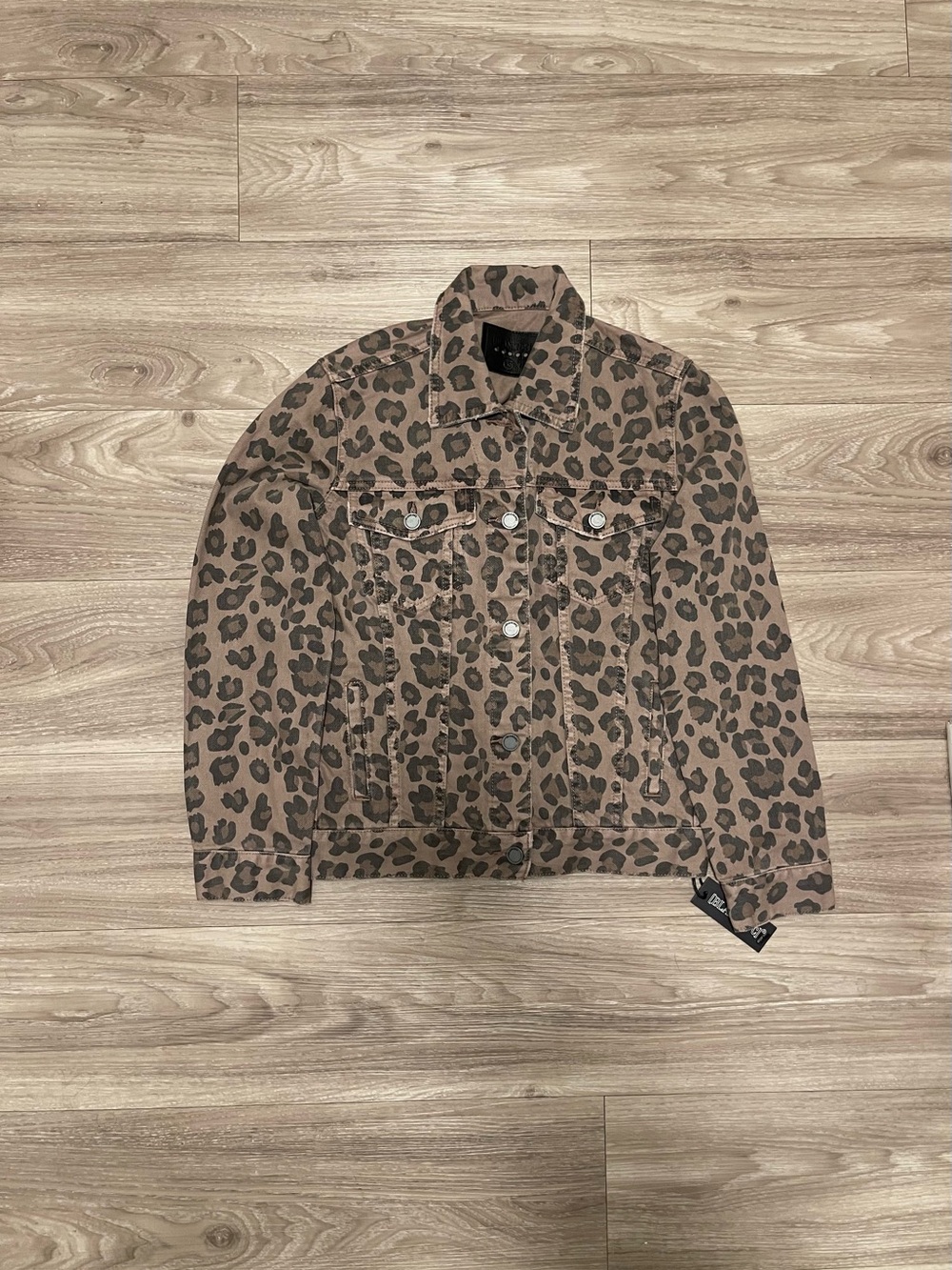 Blank NYC Brown Leopard Print Jacket